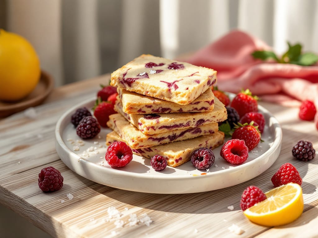 Biscotti al cioccolato bianco e frutti rossi