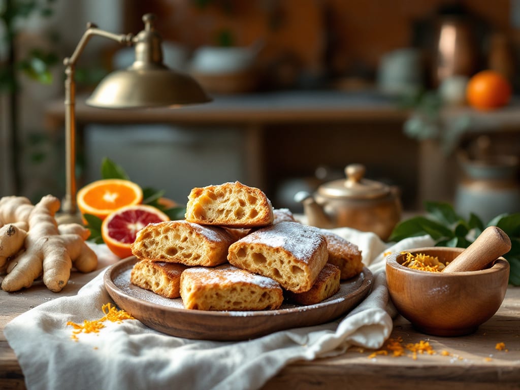 Biscotti Turchi allo Zenzero e Arancia