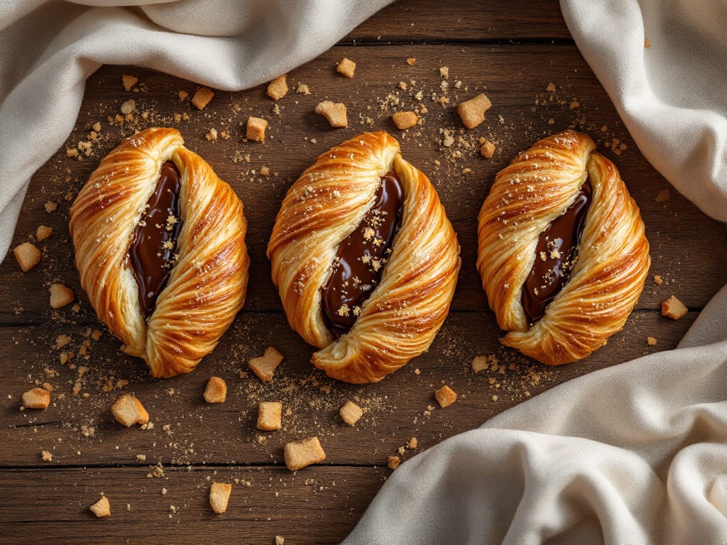 Cornetti alla Nutella e biscotti croccanti