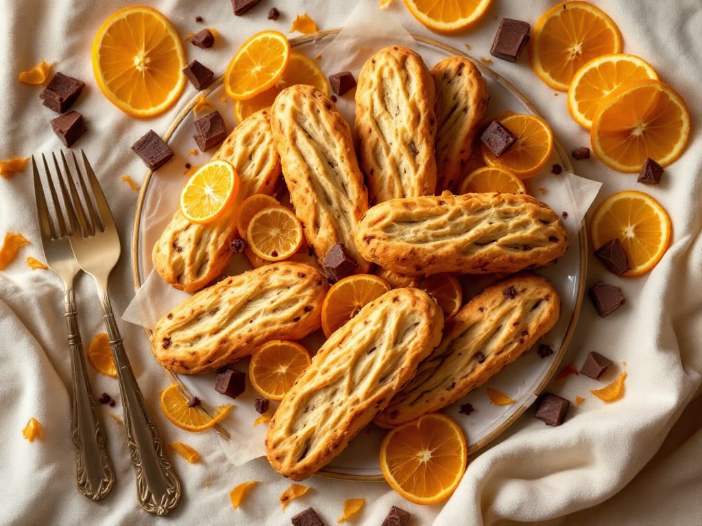 Biscotti al cioccolato e arancia candita