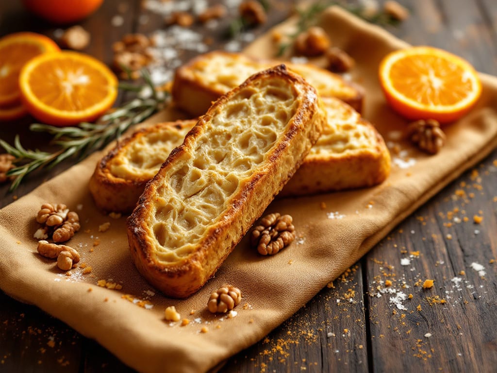 Biscotti alle noci e arancia candita