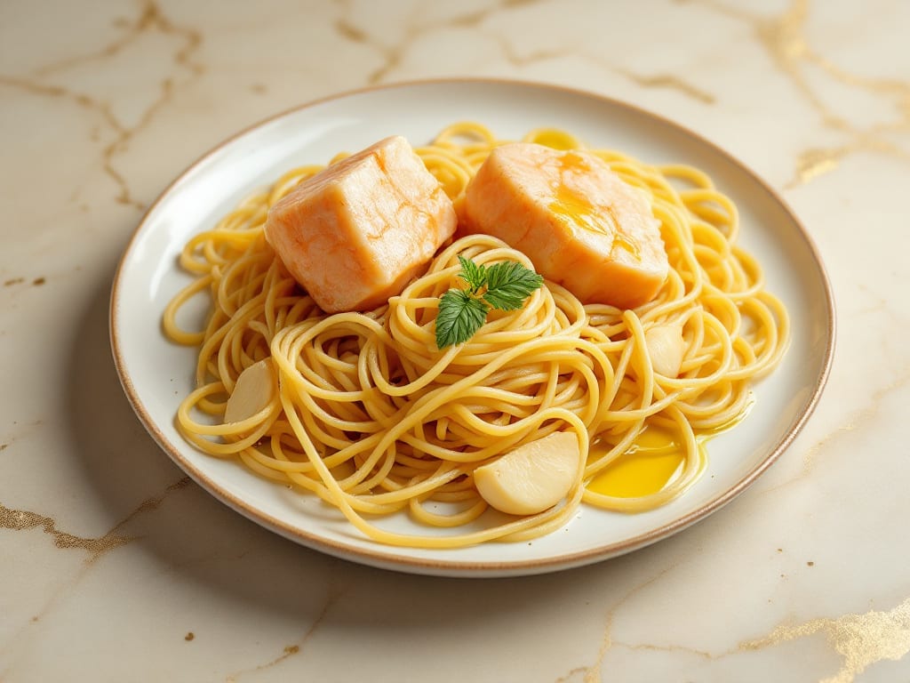 Spaghetti alla bottarga e aragosta
