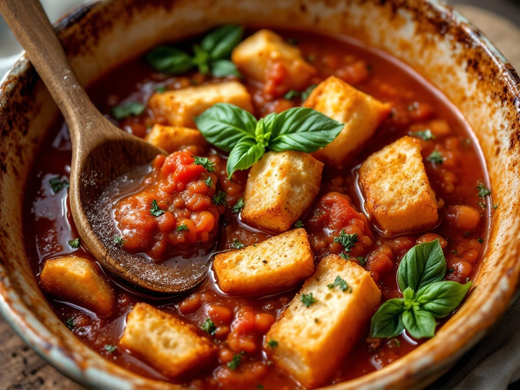 Frisella con pomodoro e basilico conservato