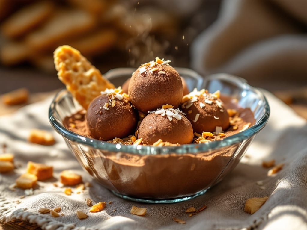 Ricetta tartufini al cioccolato con biscotti: croccanti fuori, cremosi dentro e ripieni di fondente