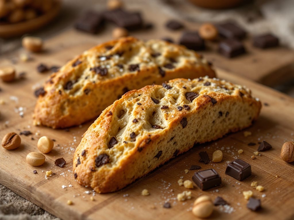 Biscotti al cioccolato fondente e nocciole