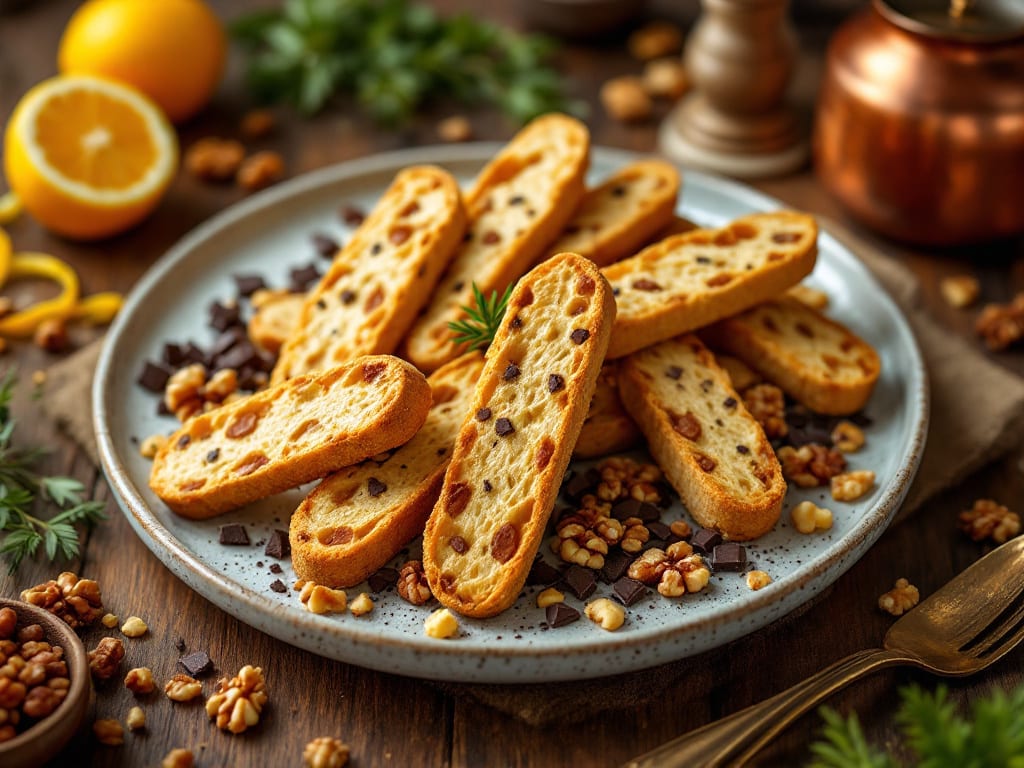 Biscotti al cioccolato fondente e noci