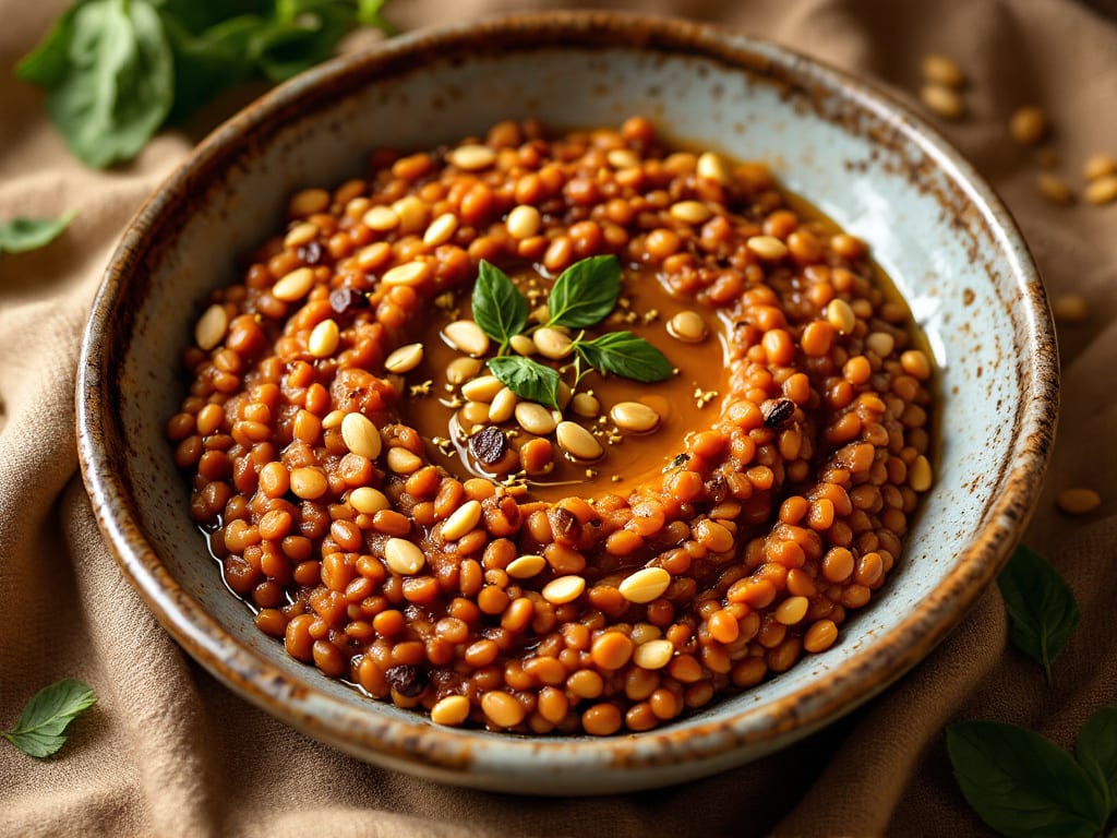 Risotto di lenticchie rosse al pomodoro