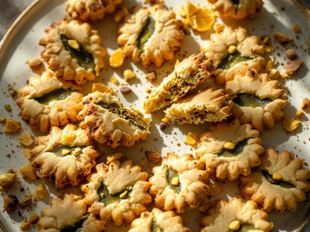 Biscotti al pistacchio e limone