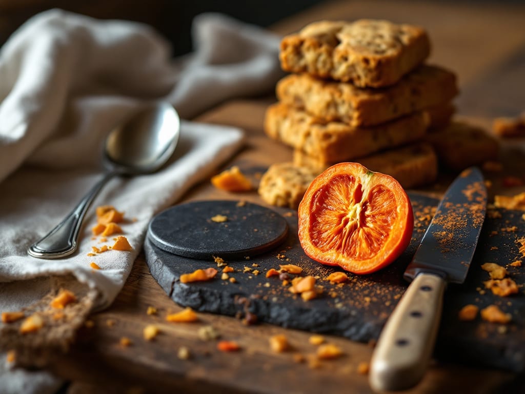 Biscotti al cioccolato fondente e peperoncino