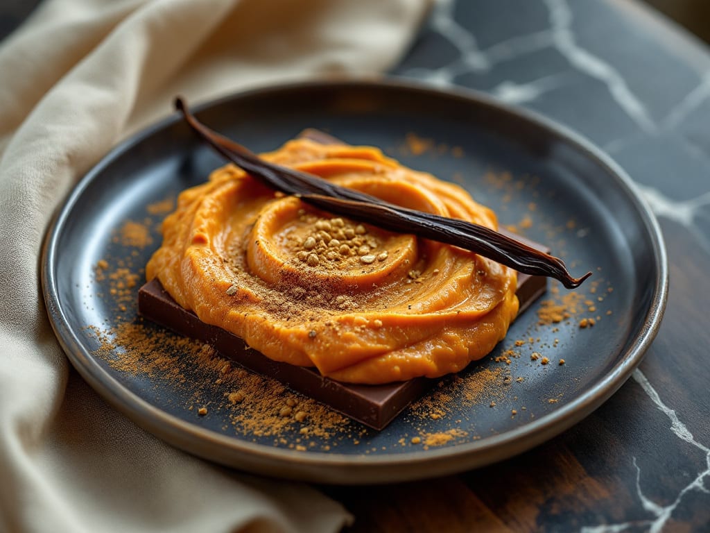 Dolce di lenticchie arancioni e cioccolato
