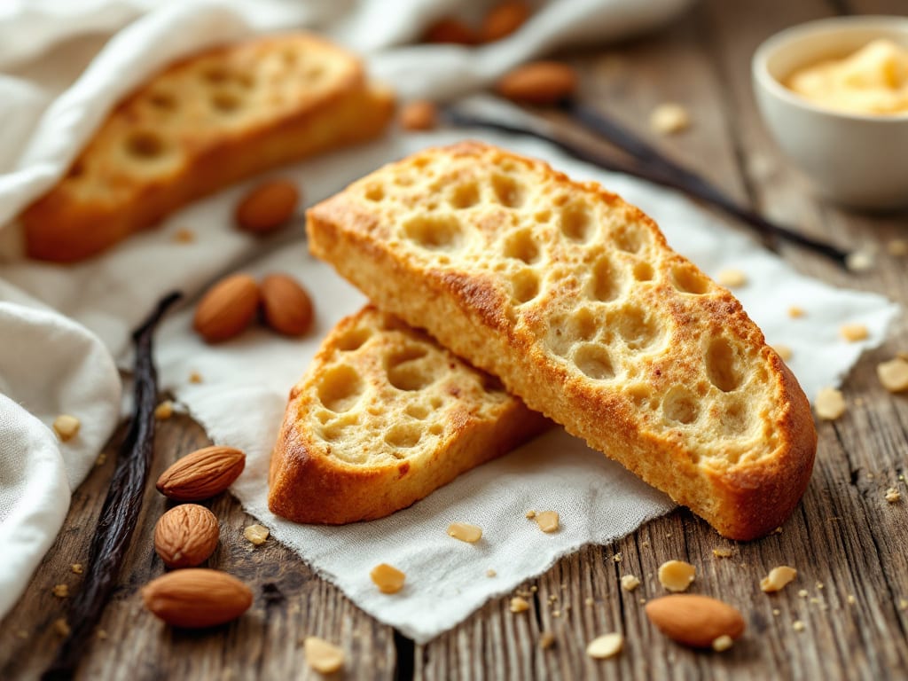 Biscotti alla vaniglia e mandorle