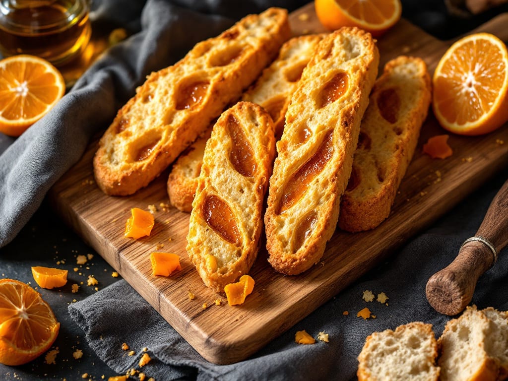 Biscotti all'arancia e zenzero caramellizzato
