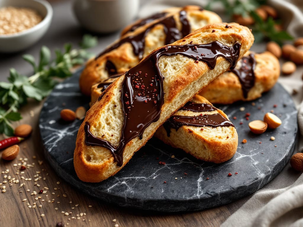 Biscotti al cioccolato fondente e peperoncino