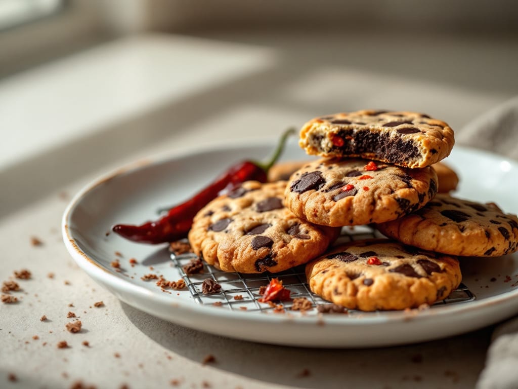 Biscotti al cacao e peperoncino dolce
