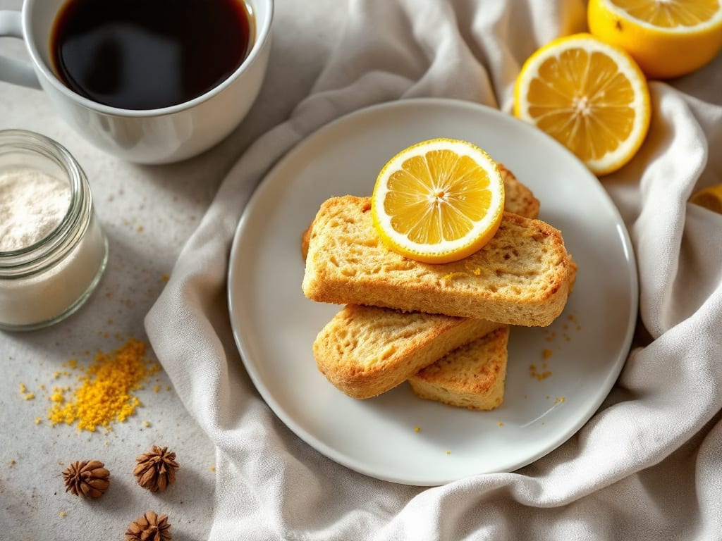 Biscotti al limone e zenzero senza burro