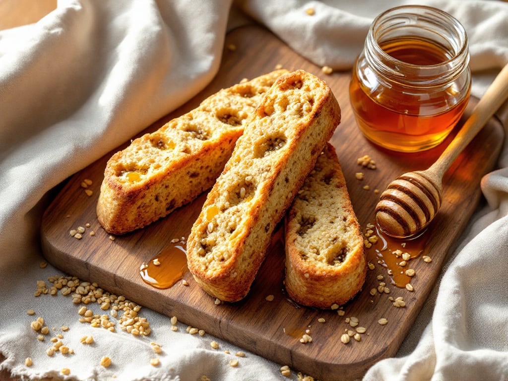 Biscotti di quinoa e miele crudo
