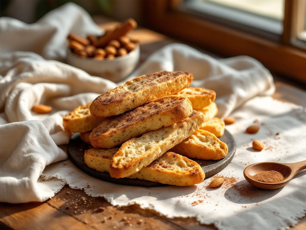 Biscotti al mandorle e cannella senza zucchero