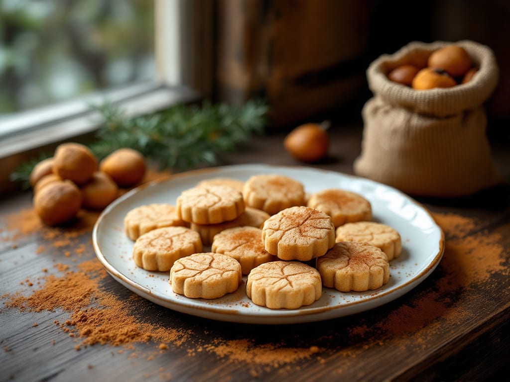 Biscotti di farina di castagne e cannella