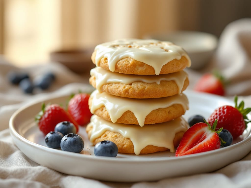Biscotti al cioccolato bianco e frutti di bosco