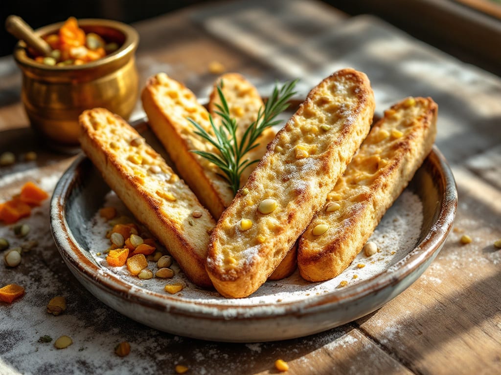 Biscotti di meliga ricetta originale piemontese: croccanti fuori, morbidi dentro con pinoli e miele