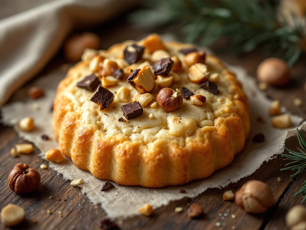 Biscotti alle noci e cioccolato fondente