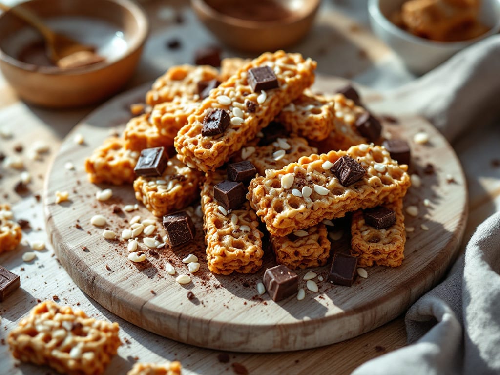 Ricetta biscotti di riso soffiato e cioccolato: croccanti fuori, morbidi dentro con burro e zucchero