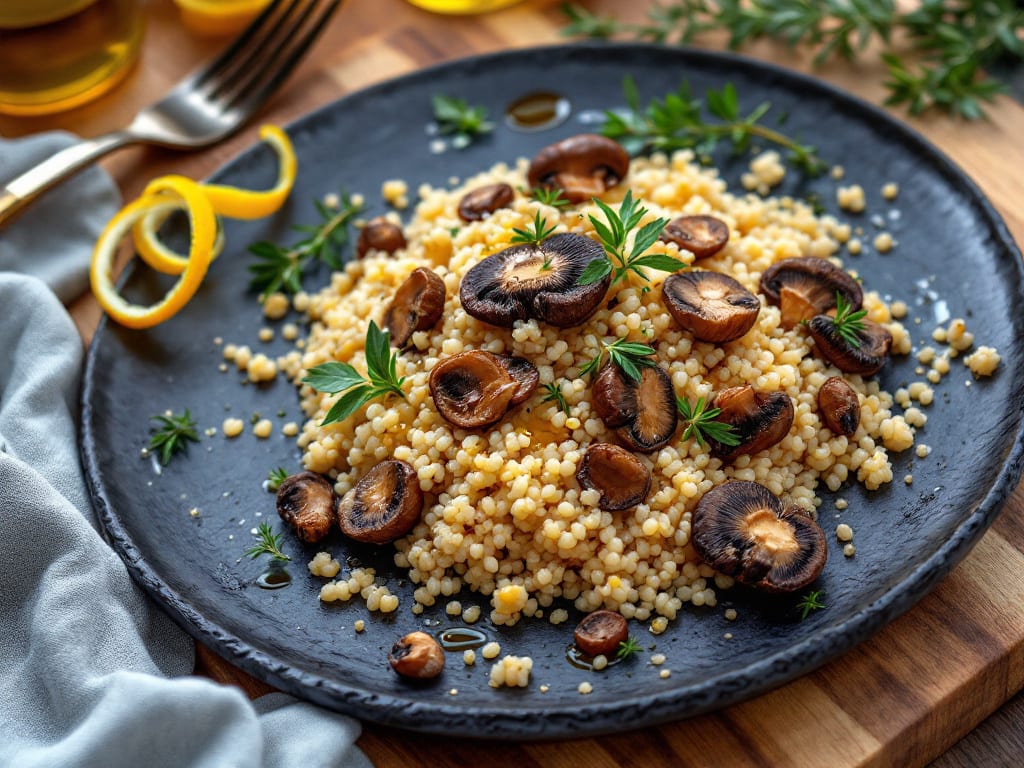 Risotto di quinoa e funghi porcini