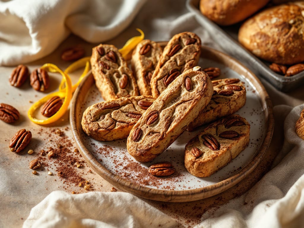 Biscotti al cacao e noci pecan
