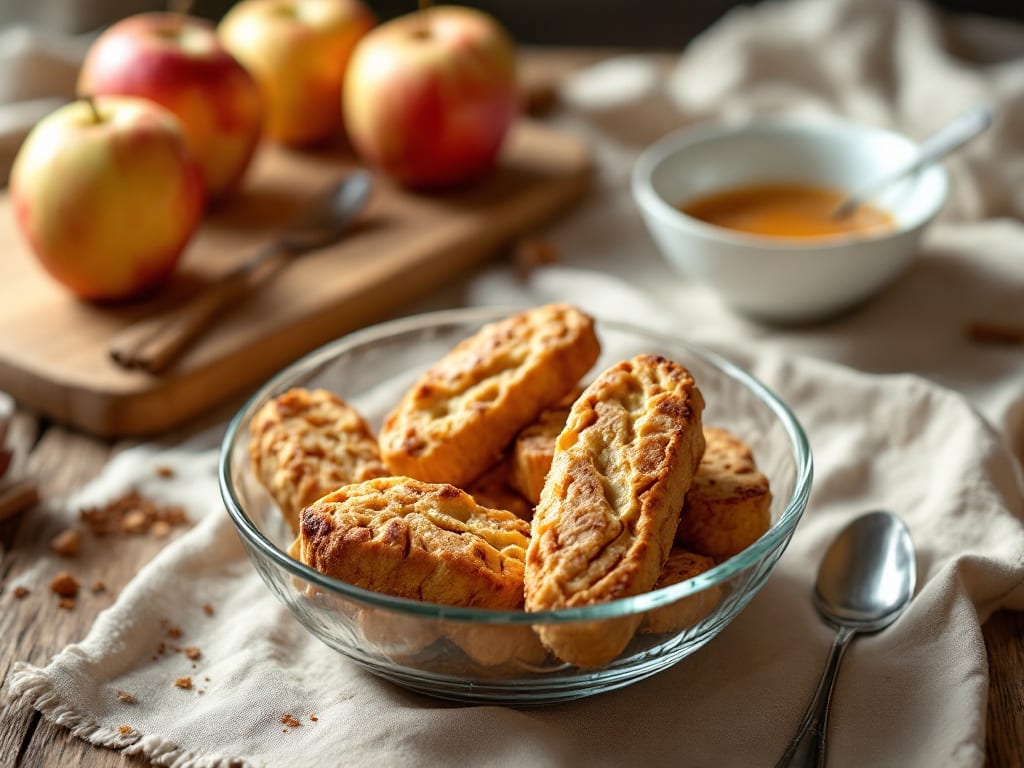 Biscotti di mele e cannella senza grassi aggiunti