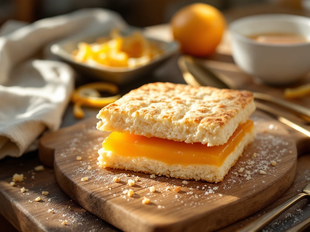 Panini di riso e pera cotta