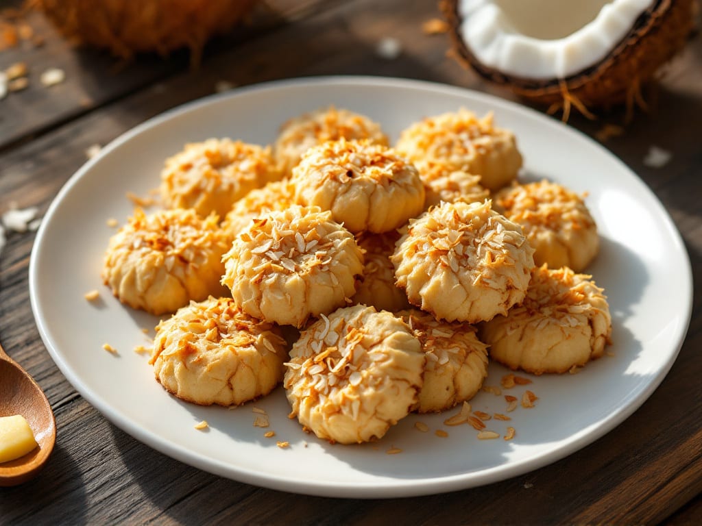 Biscotti al cocco e vaniglia