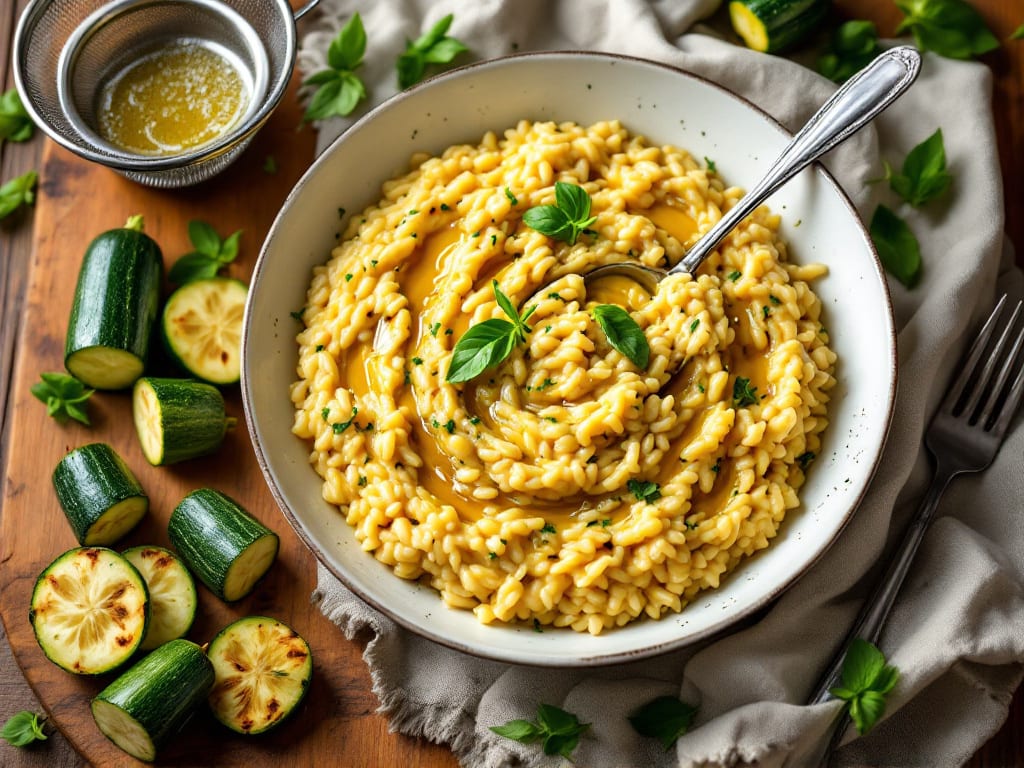 Risotto di zucchine e parmigiano