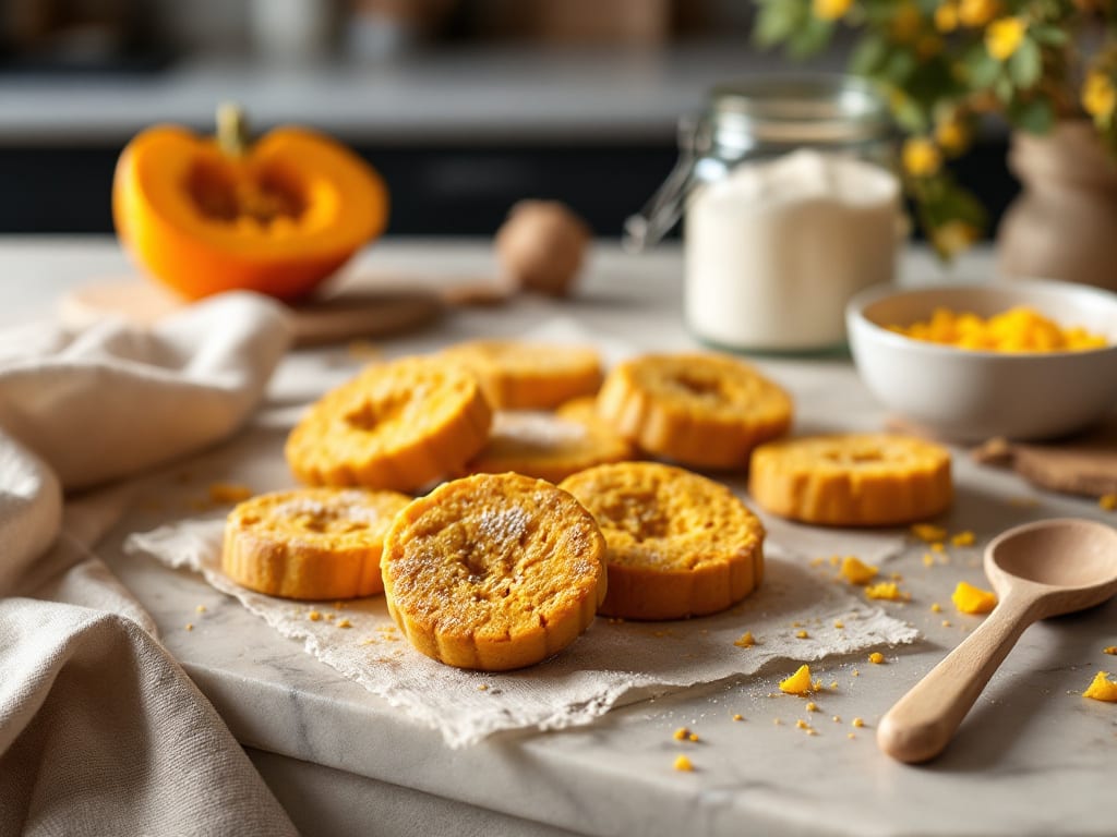 Biscotti di zucca e farina di miglio
